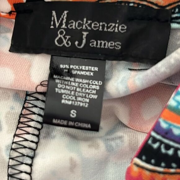 Mackenzie & James Floral Paisley 1/4 Zip w Circle Pull Stretch Fabric - Picture 9 of 11